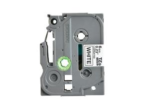 Kleepkirjalint BROTHER TZE-211 6mm must/valgel analoog