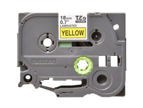 Kleepkirjalint BROTHER TZE-641 18mm must/kollasel analoog
