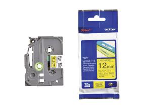 Kleepkirjalint BROTHER TZE - 631 12mm must kollasel