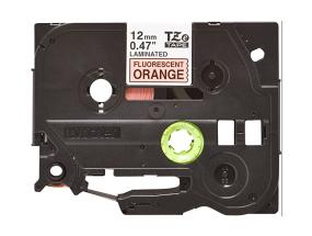 Kleepkirjalint BROTHER TZEB31 12mm must/neoon oranžil analoog