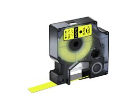 Kleepkirjalint DYMO A45018 12mm mustkollasel analoog