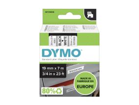 Kleepkirjalint/markeerimislint DYMO D1 45803 19mm x 7m must/valge