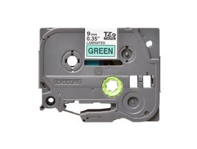 Kleepkirjalintmarkeerimislint BROTHER TZE-721 9mm rohelinemust