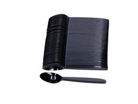 Kohvilusikas PS korduvkasutatav 50tk must