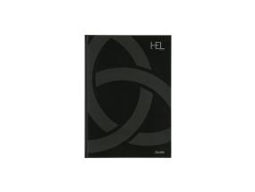 Kontoriraamat A4 ruuduline 7x7 BANTEX Helsinki 96 lehte must