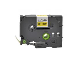 Kleepkirjalint Brother TZE-621 9mm mustkollasel analoog