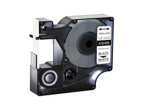 kleepkirjalint Dymo Rhino Nylon Flex 18488 12mm must/valgel analoog