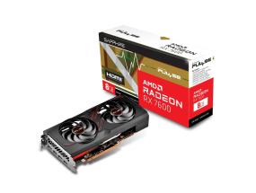Graphics Card SAPPHIRE AMD Radeon RX 7600 8 GB GDDR6 128 bit PCIE 4.0 8x Dual Slot Fansink 1xHDMI...