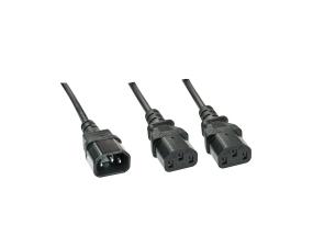 CABLE POWER C14 TO 2 X C13/1M 30363 LINDY