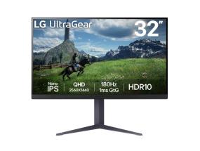 LCD Monitor LG 31.5" Panel IPS 2560x1440 16:9 180Hz 1 ms Pivot Height adjustable Tilt Colour...