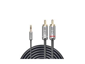 CABLE AUDIO 3.5MM TO PHONO 2M/CROMO 35334 LINDY