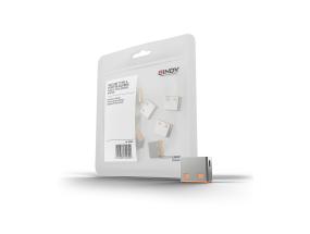 USB PORT BLOCKER 10PACK/ORANGE 40463 LINDY