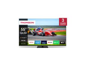 TV Set THOMSON 55" 4K/Smart QLED 3840x2160 Wireless LAN Bluetooth Google TV Black 55QG7C14