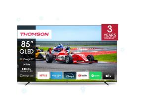 TV Set THOMSON 85" 4K/Smart QLED 3840x2160 Wireless LAN Bluetooth Google TV Black 85QG7S14