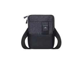 TABLET CASE CROSSBODY 8"/8810 BLACK MELANGE RIVACASE