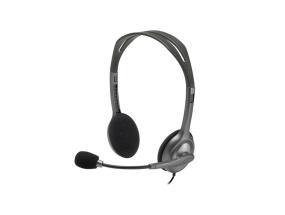 HEADSET STEREO H111/GREY 981-000593 LOGITECH