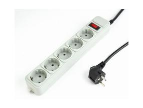 CABLE POWER EXTENSION 1.8M/5OUTL. SPG3-B-6C GEMBIRD