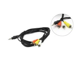 CABLE AUDIO 3.5MM 4PIN TO 3RCA/AV 2M CCA-4P2R-2M GEMBIRD