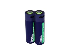BATTERY RECH. LI-ION AA 1.5V/1700MAH USB-C 2P 25584 TRUST