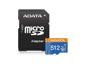 MEMORY MICRO SDXC 512GB W/AD./AUSDX512GUICL10A1-RA1 ADATA