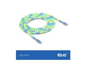 CABLE USB-C TO USB-C/BLUE CAC-3011 CLUB3D