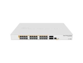 Switch MIKROTIK Type L3 Rack 24x10Base-T / 100Base-TX / 1000Base-T 4xSFP+ 1xRJ45 CRS328-24P-4S+RM