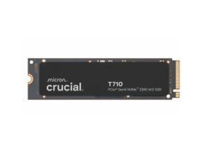 SSD CRUCIAL T710 4TB M.2 PCIe Gen5 NVMe Write speed 13800 MBytes/sec Read speed 14500 MBytes/sec...