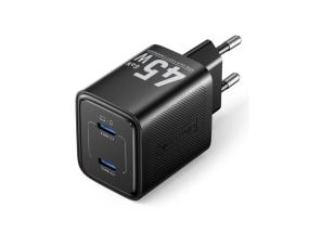 MOBILE CHARGER WALL 45W USB-C/2P BLACK FEFB0-EU VENTION