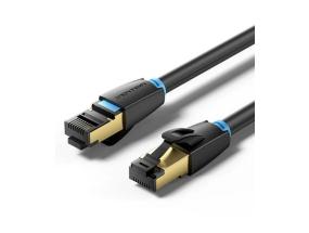 PATCH CABLE CAT.8 SFTP/0.5M BLACK IKABD VENTION