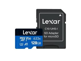 MEMORY MICRO SDXC 128GB UHS-I/W/ADAPTER LSDMI128BB633A LEXAR