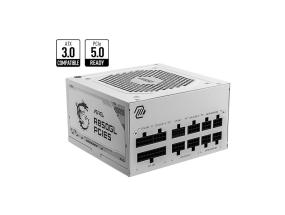 Power Supply MSI 850 Watts Efficiency 80 PLUS GOLD PFC Active MAGA850GLPCIE5WHITE