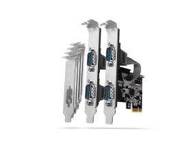 NET CARD PCIE 250KBPS 4PORT/SP&LP PCEA-S4N AXAGON