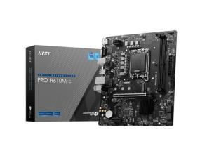 Mainboard MSI Intel H610 LGA1700 Micro-ATX Memory DDR5 Memory slots 2 1xPCI-Express 1x 1xPCI...