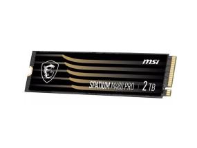 SSD MSI SPATIUM M480 PRO 2TB M.2 PCIe Gen4 NVMe 3D NAND Write speed 7000 MBytes/sec Read speed...