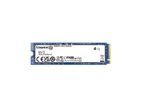 SSD KINGSTON NV3 4TB M.2 PCIE 3D NAND Write speed 5000 MBytes/sec Read speed 6000 MBytes/sec MTBF...