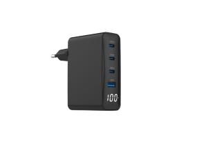 CHARGER USB 100W 4PORT GAN/TA-UC-PDQC100LCD-01-BK GEMBIRD