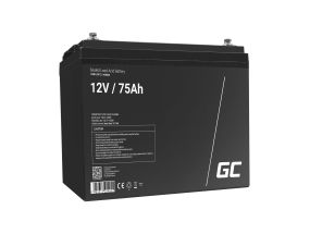 GREEN CELL Battery AGM 12V 75 Ah