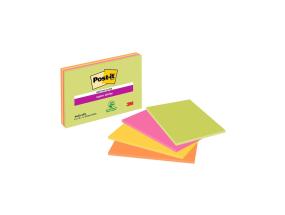 Märkmepaber 101x152mm POST-IT 6445 Super Sticky 4 värvi x45 lehte
