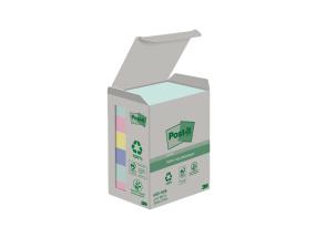 Märkmepaber 38x51mm POST-IT Recycled 6531GB pastelne 6x100 lehte