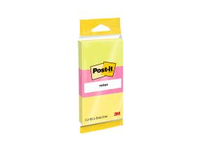 Märkmepaber POST-IT Notes, Assorted Neon Colours, 38 mm x 51 mm, 100 lehtepakis, 3 PadsPack