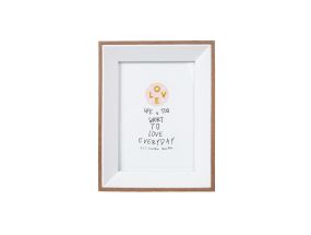 Pildiraam DECOR, 15x20cm, valge/puit