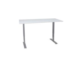 Töölaud ERGO 2-mootoriga 160x80xH60-125cm, hallikasvalge