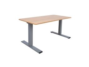 Töölaud ERGO OPTIMAL 2-mootoriga 140x70cm, hikkoripuu