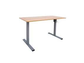 Töölaud ERGO OPTIMAL 1-mootoriga 140x70cm, hikkoripuu