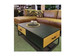 Diivanilaud AMSTERDAM 110x60xH40cm, tamm/must