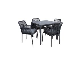 Aiamööblikomplekt CARVES laud ja 4 tooli 20929