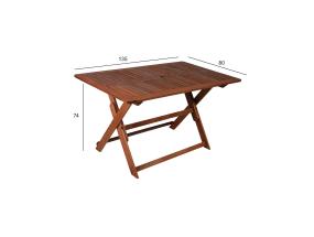 Laud MODENA 135x80xH74cm, meranti