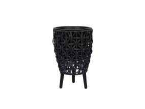 Lillepott WICKER 21x21xH32cm, must