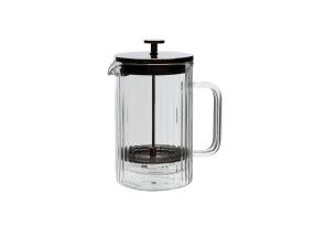 Presskann FRENCH DOUBLE 800ml klaasist topeltseinaga, triip