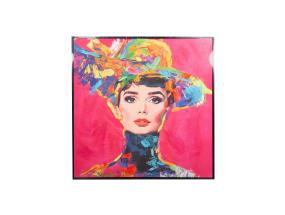 Maal raamiga FAMOUS 82.5x82.5cm, "Audrey"